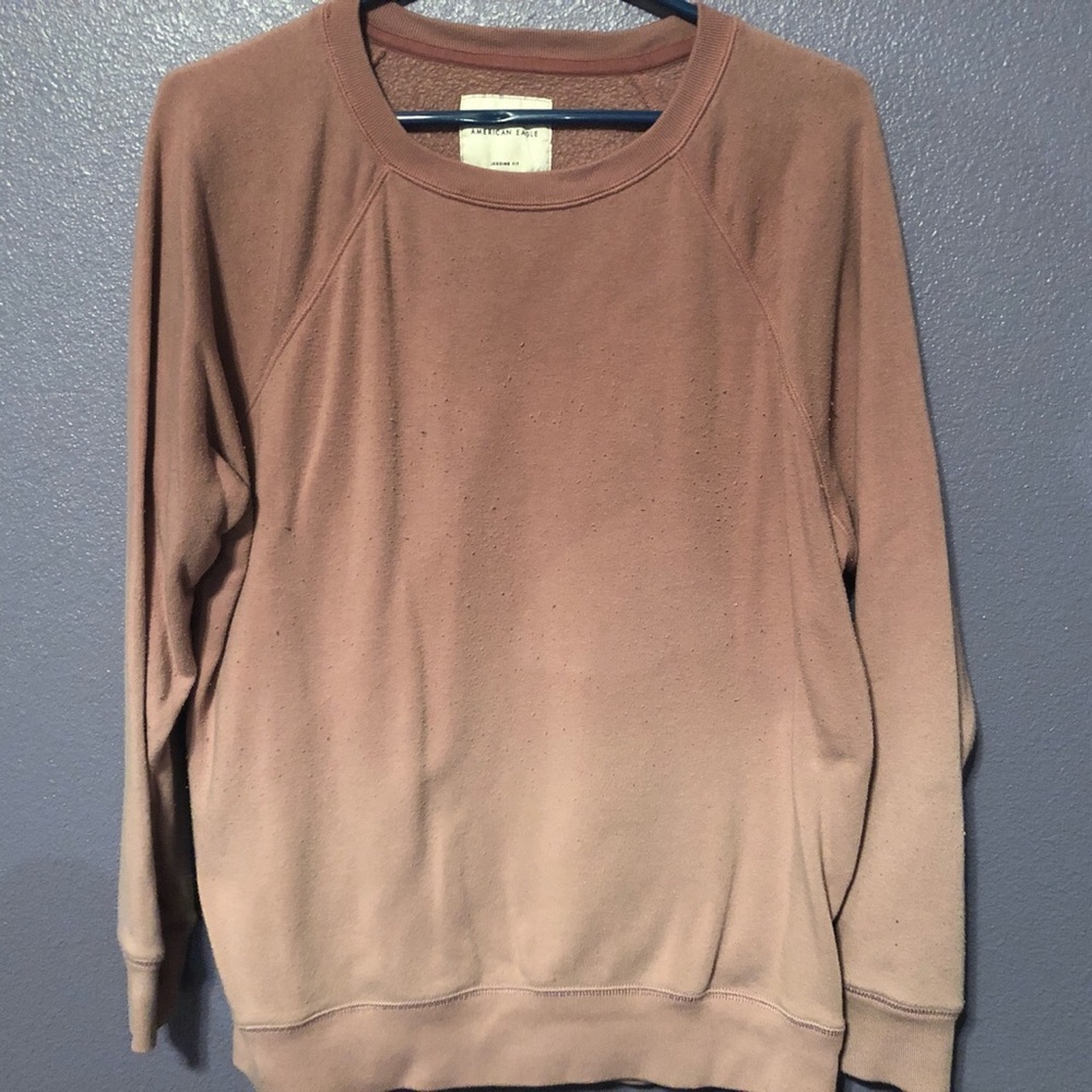 A pink hombre sweater